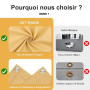 AXT SHADE Brise Vue Balcon 90x300cm Imperméable Cache Vue Balcon Protection UV Opaque Résistant aux Contre Vent avec Trous et Se