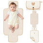 Fefod Matelas a Langer de Voyage, 87 x 57cm Tapis à Langer Bébé Portable et Pliable, Pliable Couche Diaper Changer Mat Tapis Bag