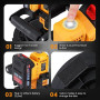 NEWTRY 20V Mini truelle électrique sans fil pour mastic ou peinture Machine portable à lisser et à finir les murs - Avec 2 batte