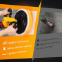NEWTRY 20V Mini truelle électrique sans fil pour mastic ou peinture Machine portable à lisser et à finir les murs - Avec 2 batte