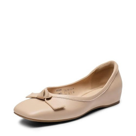 DREAM PAIRS Ballerines Femme à Petit Talon Compensé, Bout Carré Confortable, Chaussures Élégantes pour Mariage, Cérémonie, Soiré