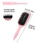 Brosse à boucler – Fixe et modele les boucles | Réduit la traction, les frisottis et la séparation. Bords lisses, unisexe.