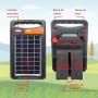 FenceMate Électrificateur Clôture Électrique Solaire, avec une sortie de 0.15 J jusqu'à 2 km, appareil portable pour élever des