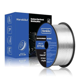 HARUKIKU Fil Fourré Sans Gaz 1,0 mm Poids net 0.9KG - Bobine E71T-GS pour Poste à Souder MIG, Soudage Semi-Auto Polyvalent (Acie