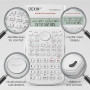 GYCAQAC Calculatrice Scientifique Portable, avec 240 Fonctions Affichage à Deux Lignes, Calculatrice College Fonctions avec Couv