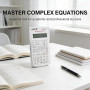 GYCAQAC Calculatrice Scientifique Portable, avec 240 Fonctions Affichage à Deux Lignes, Calculatrice College Fonctions avec Couv