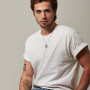 XIXLES Collier dragon en argent sterling 925 oxydé - Pendentif dragon - Bijou animal pour homme