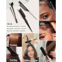 Ensemble de coiffage avec cire en stick et brosses pour discipliner les frisottis et les cheveux rebelles, crème coiffante/gel/b