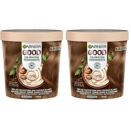 Garnier - Coloration Permanente - Sans Ammoniaque - 90% d'Ingrédients d'Origine Naturelle - Beurre de Karité - 100% Couverture C