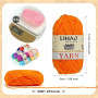 LIHAO 12 Pelotes de Laine à Tricoter, Fil à Crocheter 100% Acrylique Douce, Kit de Laine Multicolore pour Amigurumi, DIY Loisirs