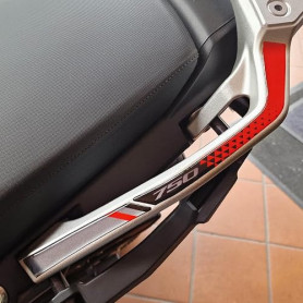 Resin Bike Autocollant Moto compatibles avec Honda Transalp XL 750 2023-2025 Protection Poignées Arrière de Moto Contre Les Choc
