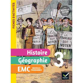 Fiches d'activités Histoire-Géographie-EMC 3e - Ed. 2026 - Cahier élève