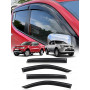 JHCHAN Lot de 4 déflecteurs d'air | Compatible avec: Mitsubishi L200 MK6 MK7 (2006–2015) Double Cab | Protection contre le vent,
