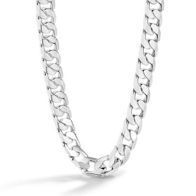 Dankadi Collier Cubain Massif Large 10MM 12MM en 925 Argent pour Homme Femme, Chaîne à Maillon Cubaine Grosse 16"-30" Rock Punk