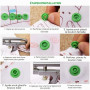 SUNTATOP T5 Boutons-Pression en Plastique de 24 Couleurs avec Outils Pince en Métal