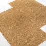 Feuilles de liège auto-adhésives 300 x 300 x 4 mm (15 unités) Plaques en liège isolantes et décoratives pour mur, sol ou bricola