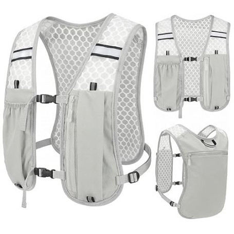 Gilet de Trail Ultraléger, Sac à Dos Running Léger pour Marathon, Cyclisme, Randonnée et Activités de Plein Air