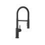 BLANCO 525793 CATRIS-S Flexo, robinet de cuisine en noir mat, mitigeur de cuisine, haute pression