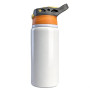 MR.R Sublimation Blanks Yellow Cap White Sports Aluminium Bottle Portable Drinking Lid 600 ml Heat Press Transfer Printing