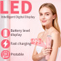 Beanify Épilateur Bikini Femme Étanche IPX7, Rasoir Électrique Double Tête 2 en 1 avec Écran LED, Rechargeable par USB, Épilatio