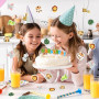 100 Pièces Confettis Animaux de la Jungle, Décoration de Table pour Anniversaire Garçon Fille