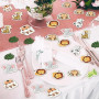 100 Pièces Confettis Animaux de la Jungle, Décoration de Table pour Anniversaire Garçon Fille