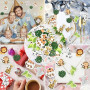 100 Pièces Confettis Animaux de la Jungle, Décoration de Table pour Anniversaire Garçon Fille