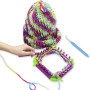 Coopay Lot de 4 crochets à tricoter en acier inoxydable avec poignées confortables pour tricot (couleur aléatoire)