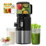 Extracteur de Jus à Froid 400W Slow Juicer, Goulotte XL 152 mm pour Fruits et Légumes Entiers, Haut Rendement, Tamis 3-en-1 pour
