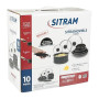 Sitram 713499 Batterie de Cuisine Aluminium 10 Pièces : 3 Poêles Ø20,24,28 cm + 3 Casseroles Ø16,18,20 cm + 3 Couvercles Verre Ø