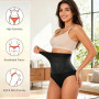 Short Gainant Sculptant Femme Taille Haute Noir XL sans Couture | Short Taille Haute avec Soutien Abdominal Confortable Idéal po
