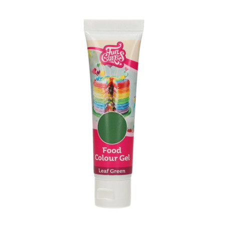 FunCakes Food Colour Gel Vert Feuille: Colorant Alimentaire Gel Concentré pour le Fondant, la Pâte d'Amande, la Crème. Dosage Si