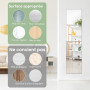 Lokiiz Lot de 4 Miroirs Autocollants en Acrylique pour Murs, Sécurité, Maquillage Mural, Grande Taille, Entraînement, Gym, Coulo