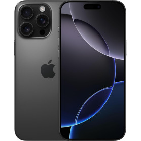 Apple iPhone 16 Pro Max, 256GB, Titane noir (Reconditionné)