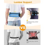 Pecute Laisse Canicross Chien, Harnais Ceinture pour Chien sans Les Mains, Laisse Réfléchissante Anti-Fuite avec Ceinture Lombai