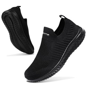 Basket Femme Respirantes Slip on pour Sneakers Femmes Chaussure de Running Fitness Légères Sneakers