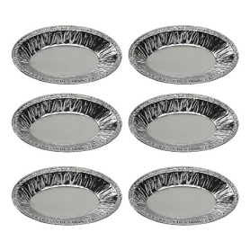 Cabilock Moules à Tartelettes Ovales Facile à Démouler Jetables en Aluminium Argenté, Lot de 250 Pièces Performance de Chauffage