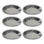 Cabilock Moules à Tartelettes Ovales Facile à Démouler Jetables en Aluminium Argenté, Lot de 250 Pièces Performance de Chauffage