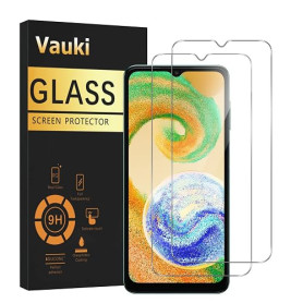 Vauki Lot de 2 Verre Trempé pour Samsung Galaxy A04s/A04/A03s, Protection Écran Dureté 9H HD Transparent Glass pour Samsung A04s