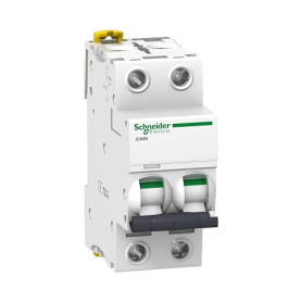 Schneider Electric A9F74240 IC60N Disjoncteur, Acti9, 2P, 40 A, courbure C, 50/60 Hz, blanc
