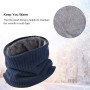 Tour de Cou Écharpe Hiver - Snood Cache Cou Col Polaire Tubulaire Foulard Chaud Coupe-Vent De Crochet De Laine Homme et Femme po
