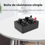 Gokelomg 0-9999 Ohm Simple Résistance Boîte Variable Décennie Résistance Instrument d'enseignement