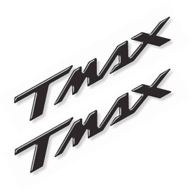 Resin Bike Lot de 2 Autocollants Lettres 3D Gel pour Moto/Scooter Compatible avec Yamaha TMAX 500 TMAX 530 TMAX 560 2001-2026, 1
