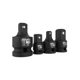 LEXIVON Adaptateur pour impact Réducteur, jeu de 4, 1/2" à 3/8" | 1/4" à 3/8" | 3/8" à 1/4" | 3/8" à 1/2" | Jeu d'adaptateurs de