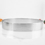 Guowall Cercle à Tarte Anneau à Tarte de PâTisserie Cercle Tartelette, Acier Inoxydable (24 * 24 * 4cm)