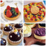 Guowall Cercle à Tarte Anneau à Tarte de PâTisserie Cercle Tartelette, Acier Inoxydable (28 * 28 * 2cm)
