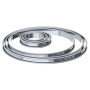 De Buyer - Cercle à tarte rond en inox perforé et bord roulé - 6 x 2 cm - Technologie AIR SYSTEM, Micro-Perforations pour Cuisso