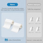 Lovcoyo Imprimante Etiquette Autocollante, Imprimante Thermique Bluetooth Monochrome, Mini imprimante Autocollant Rouleaux de 2
