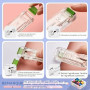 Pince Papier Clip Bureau NOCHME Lot De 2 Distributeur Agrafes Et 100 Clips Réutilisables En Métal Pour Papier, Tickets Et Docume