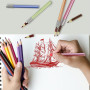 Prolongateurs de Crayon, Tête Réglable, Rallonge Support, 4 Pièces pour L'école, L'art, Le Croquis